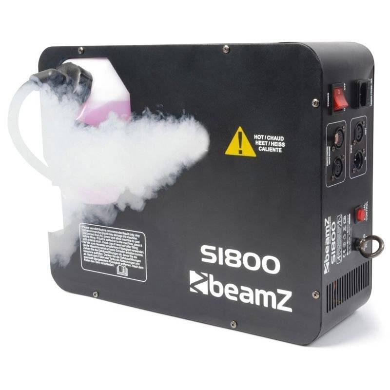 Zestaw: Wytwornica dymu pionowego DMX 1800W S1800+ płyn do dymu 5l Beamz