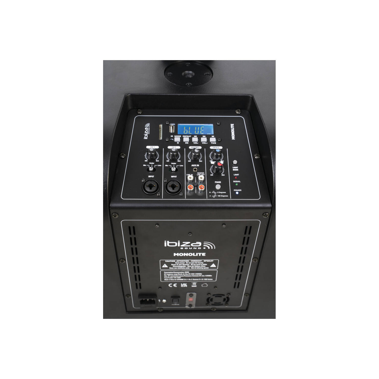 Zestaw nagłośnieniowy aktywny LED 12'' 1000W BT USB MONOLITE Ibiza Sound